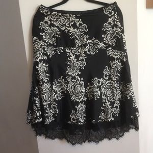 SOLD White House Black Market silk skirt